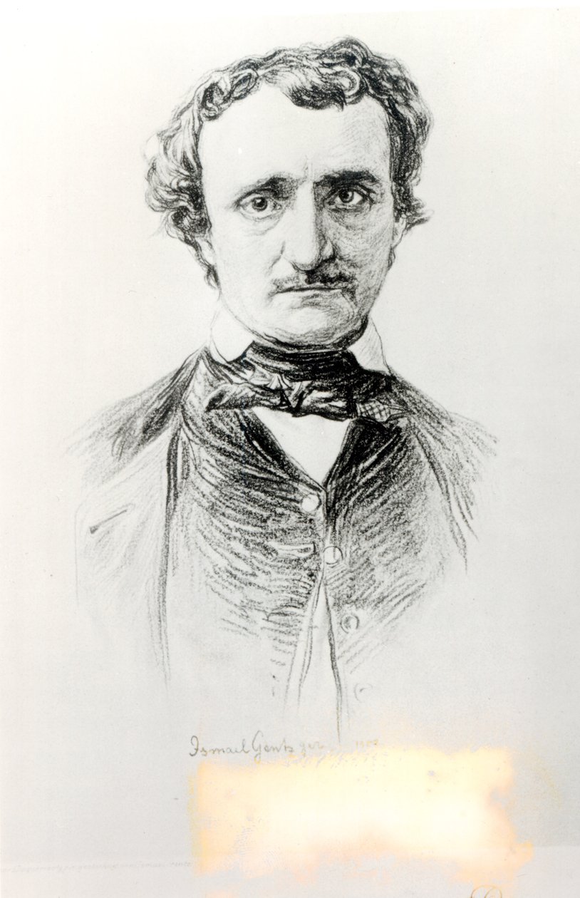 Edgar Allan Poe (1809-49) 1907 av Ismael Gentz