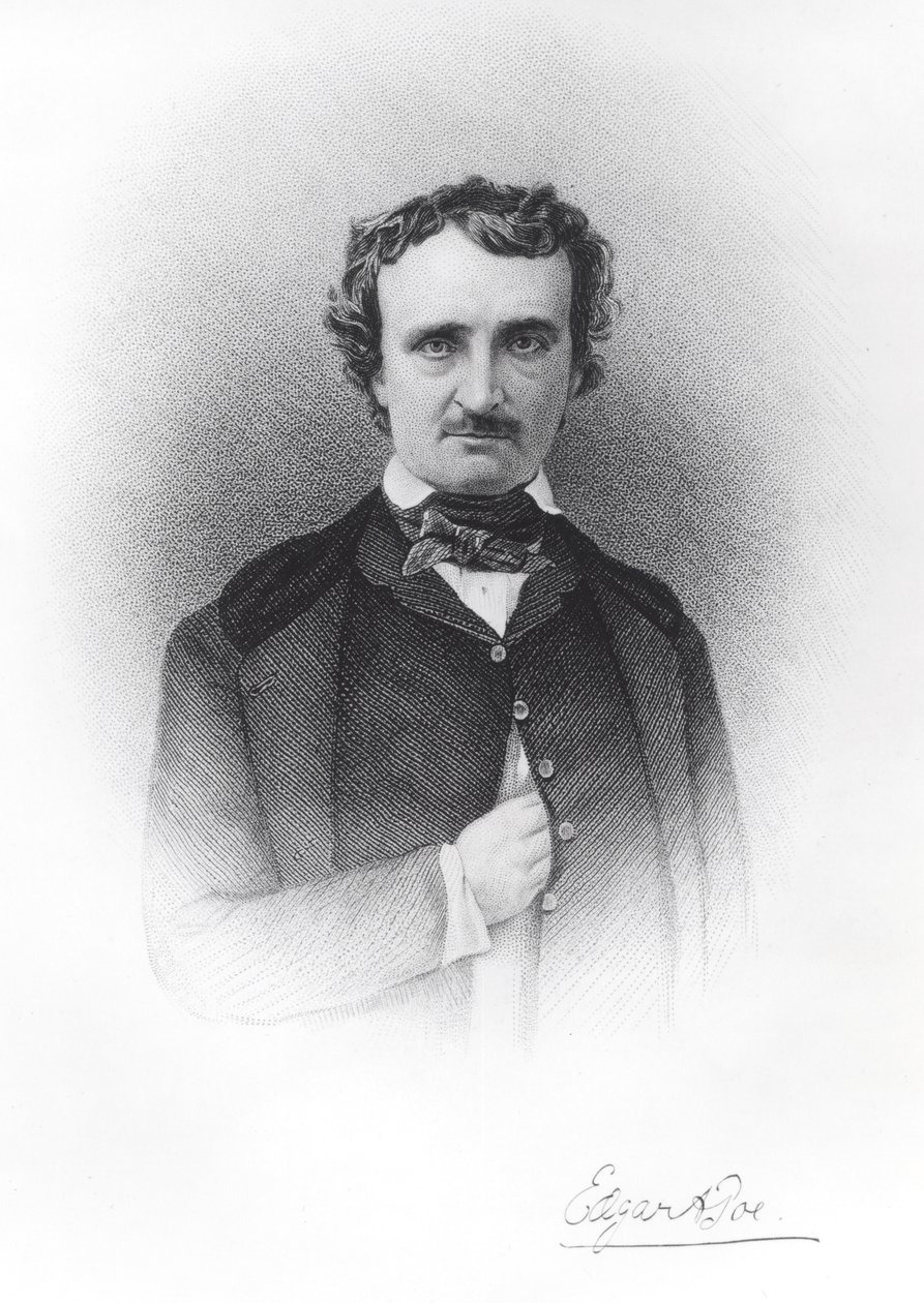 Portrett av Edgar Allan Poe (1809-49) av Ismael Gentz