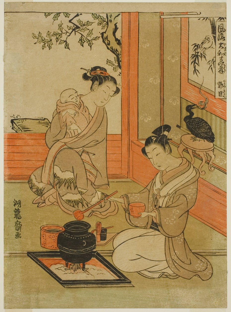 Kakkyo (kinesisk: Guo Ju), fra serien «Fasjonable japanske versjoner av de tjuefire eksemplene på filial fromhet (Furyu Yamato nijushiko)» av Isoda Koryusai