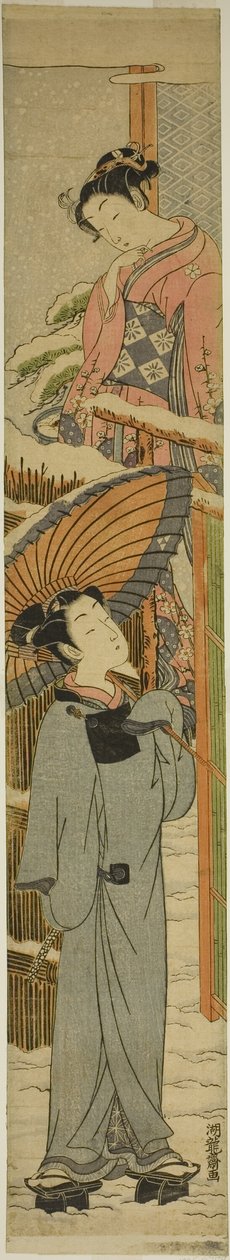 Ser gjennom porten av Isoda Koryusai
