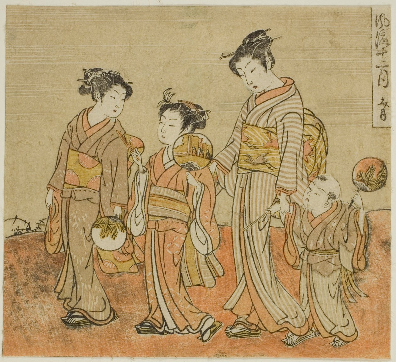 The Seventh Month (Fumizuki), fra serien "Fashionable Twelve Months (Furyu juni tsuki)" av Isoda Koryusai