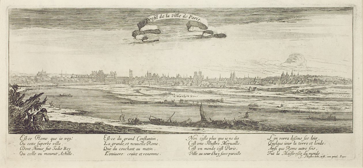 Profil av byen Paris av Israël Silvestre the Younger