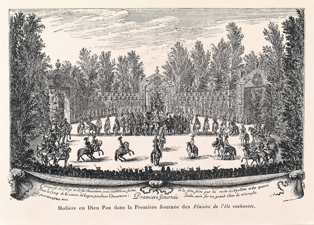 Moliere in God Pan, illustrasjon av "Les Plaisirs de l