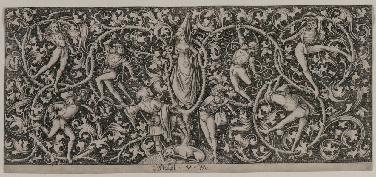 Ornament med Dance of the Lovers av Israhel van Meckenem