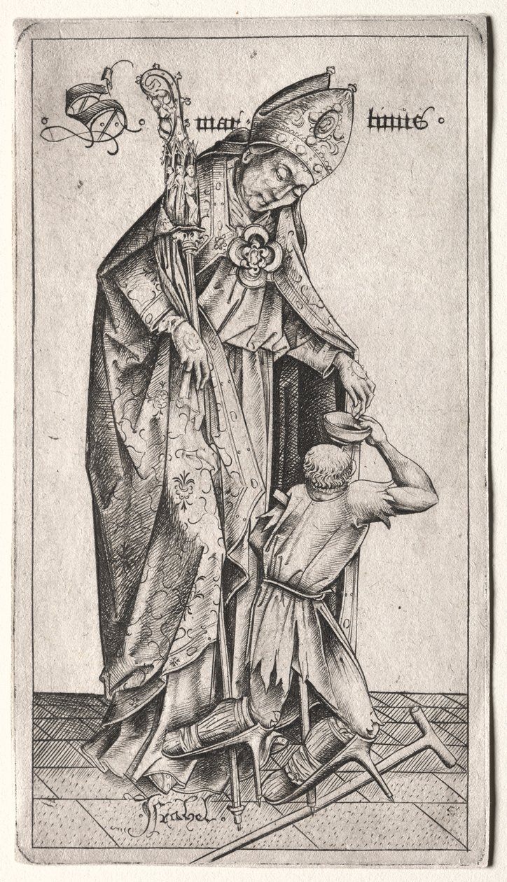 St. Martin. av Israhel van Meckenem