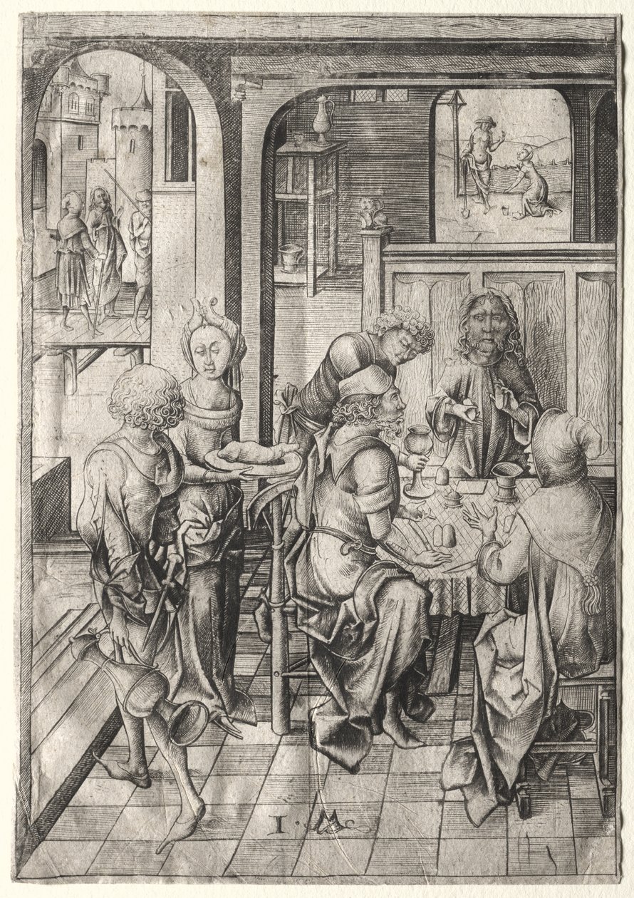 The Passion: Nattverd i Emmaus av Israhel van Meckenem