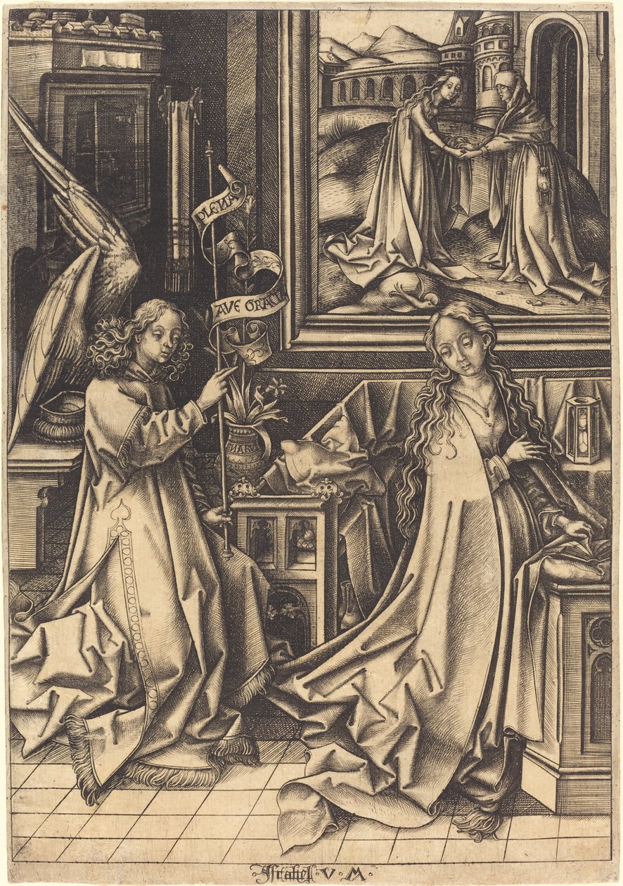Bebudelsen, ca. 14901500. av Israhel van Meckenem
