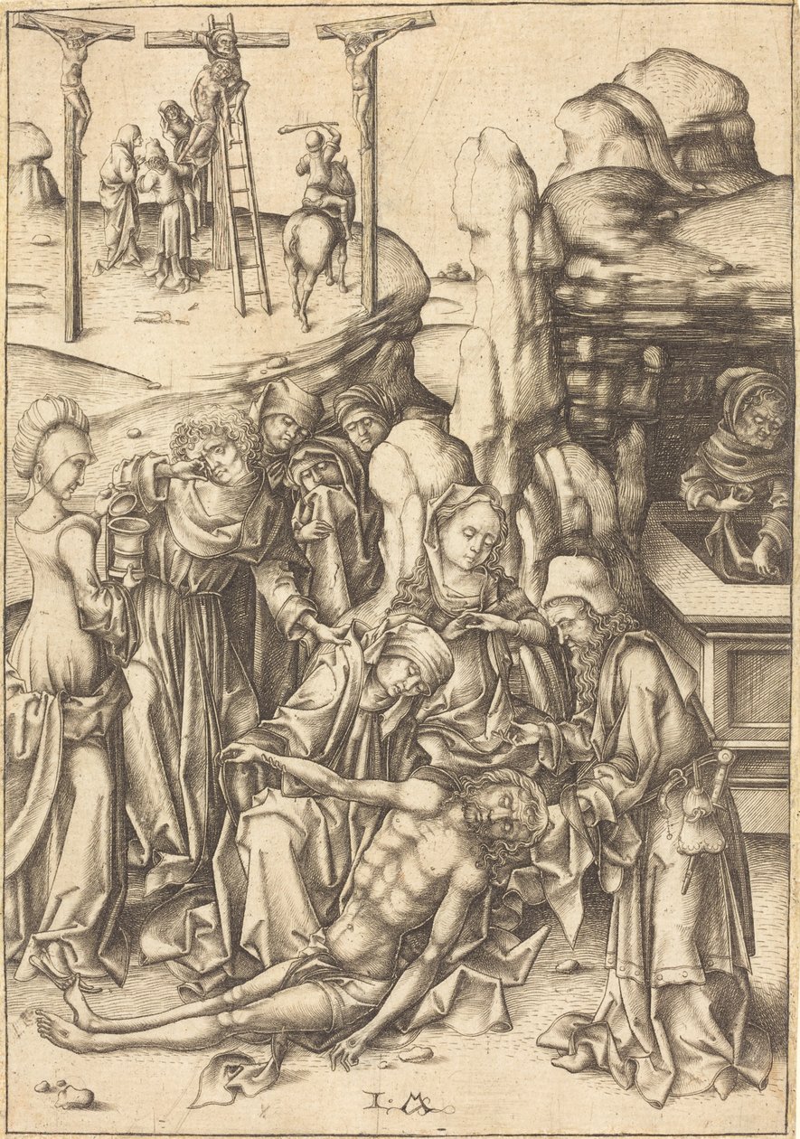 Klagesangen, ca. 1480. av Israhel van Meckenem