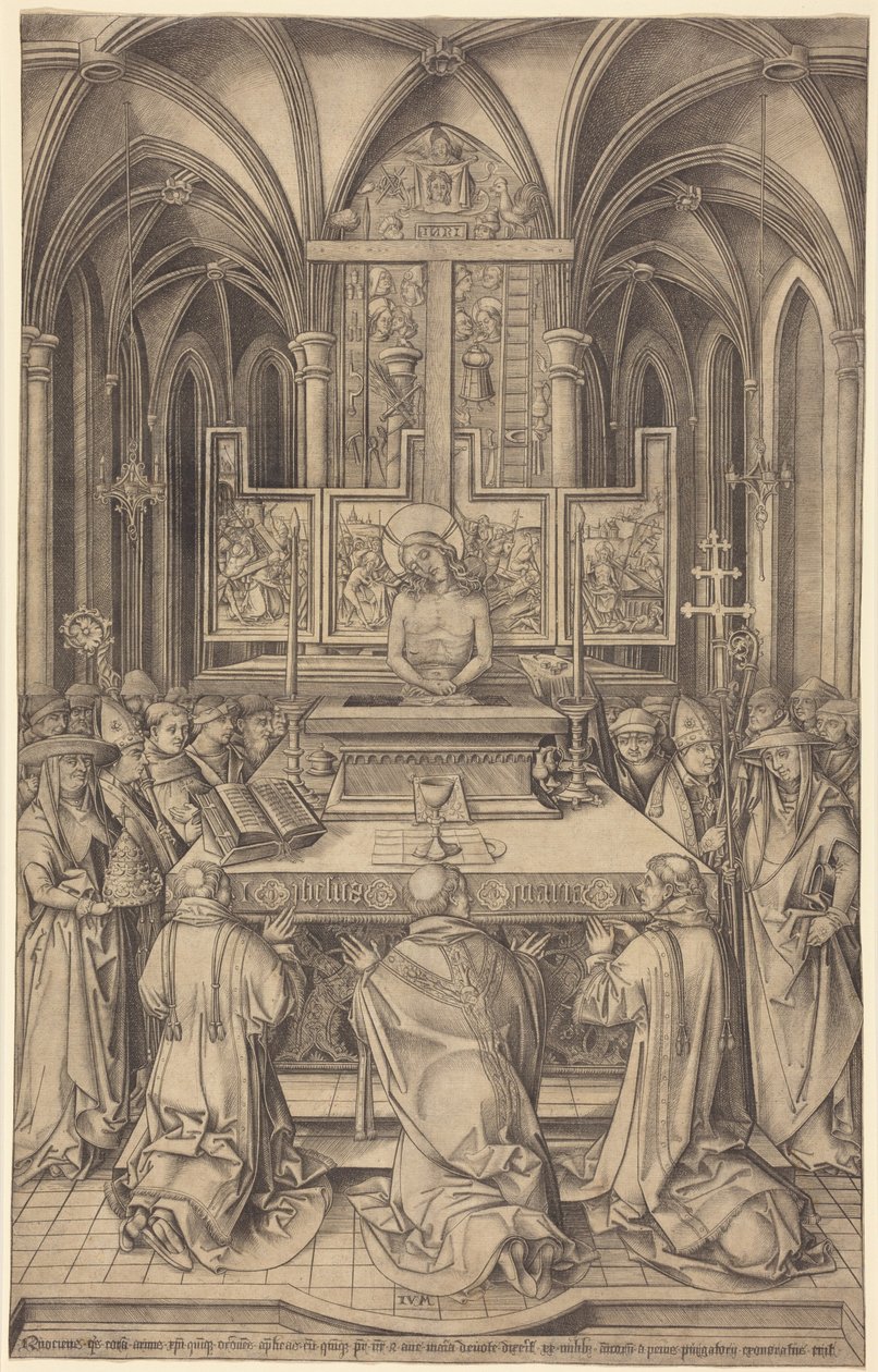 Sankt Gregors messe av Israhel van Meckenem
