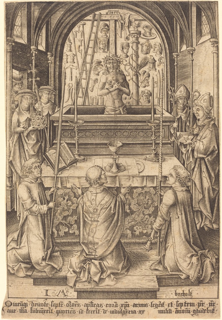 Sankt Gregors messe av Israhel van Meckenem