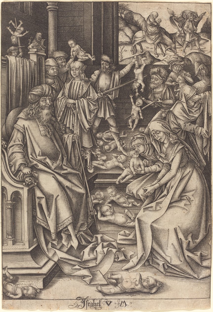 Massakren på de uskyldige av Israhel van Meckenem after Hans Holbein the Elder