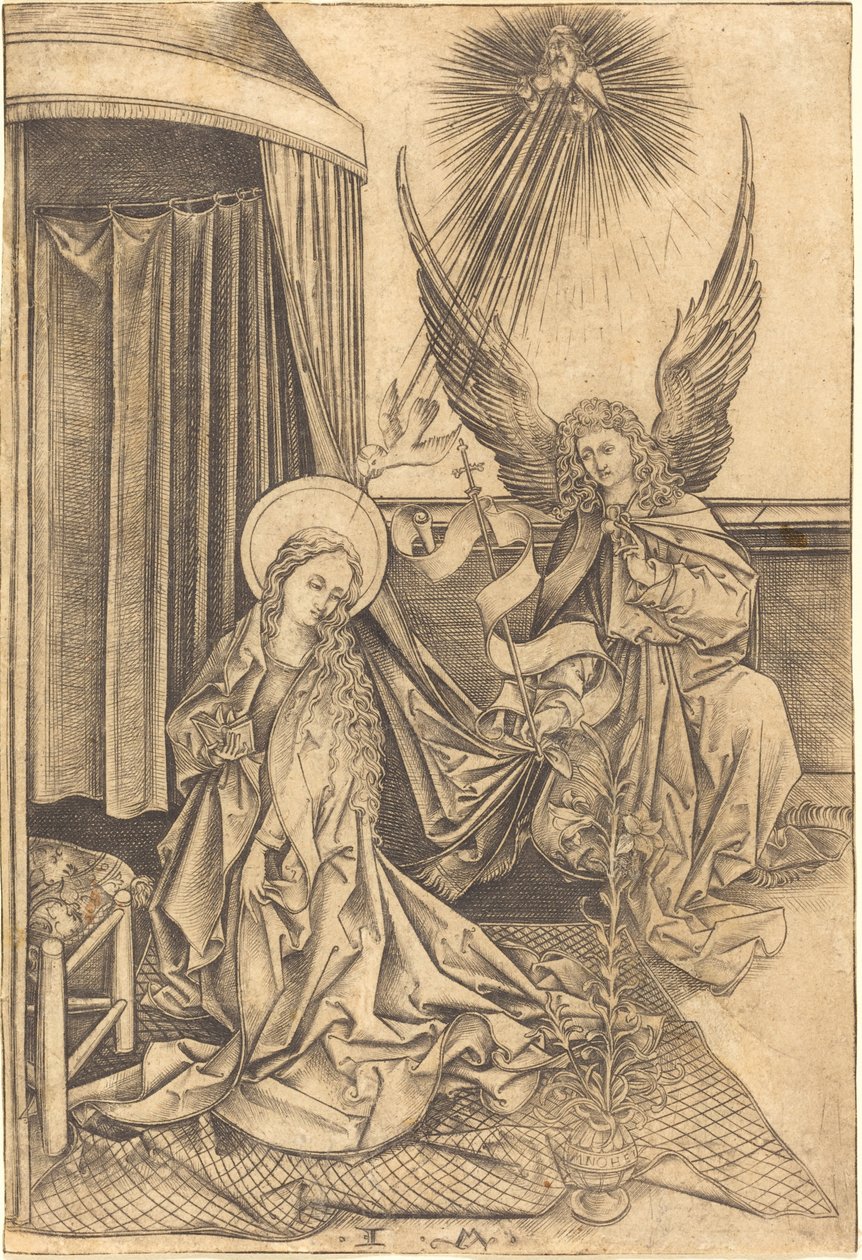 Kunngjøringen av Israhel van Meckenem after Martin Schongauer