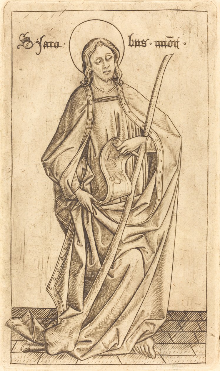 Saint James den mindre av Israhel van Meckenem after Master E.S.