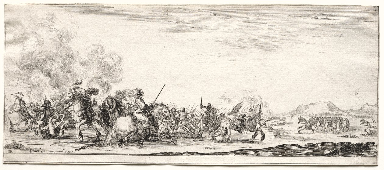 Peace and War: Cavalry Skirmish av Israël Henriet