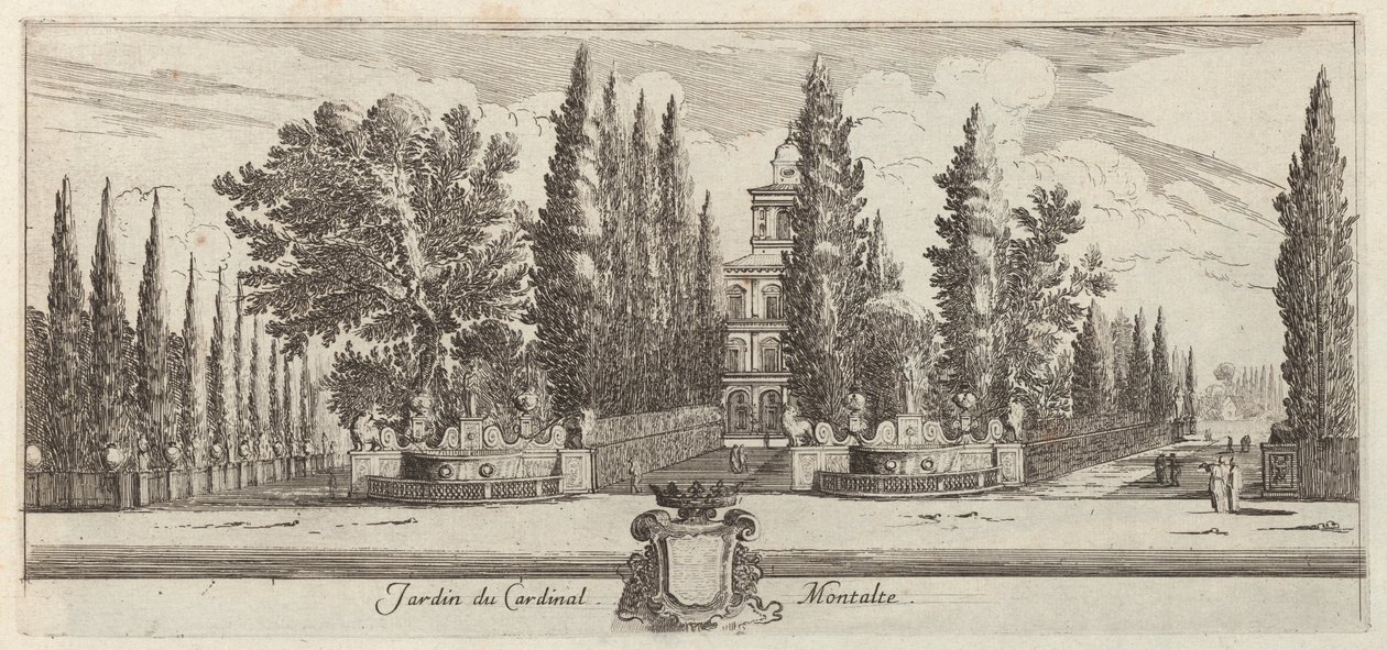 Garden of Cardinal Montalte av Israël Silvestre