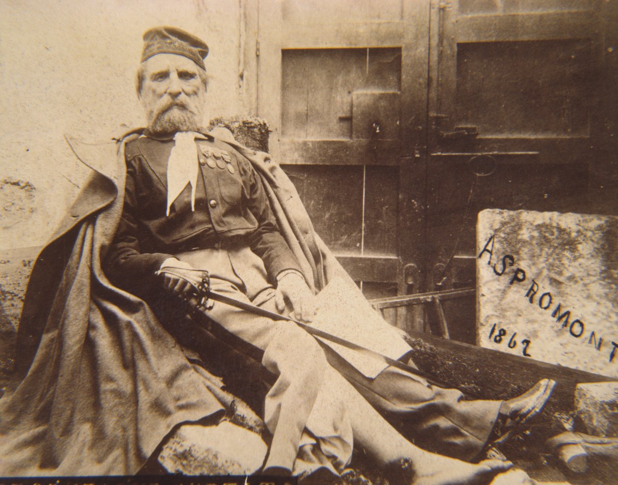 Garibaldi i Aspromonte, 1862 av Italian Photographer