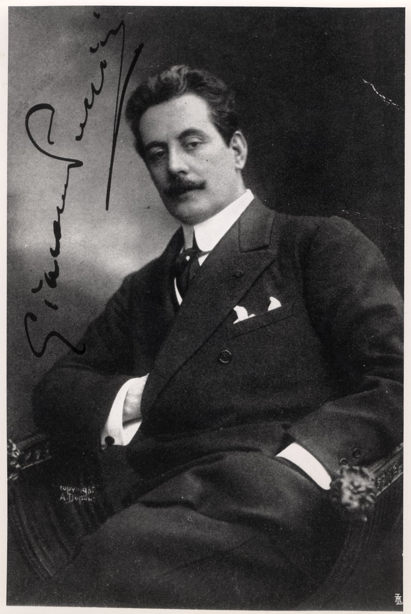 Giacomo Puccini (1858–1924) av Italian Photographer
