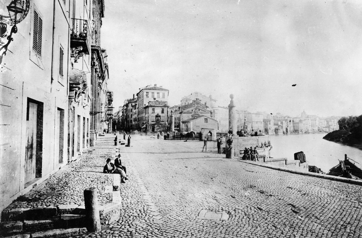 Utsikt over Via Ripetta, Roma av Italian Photographer