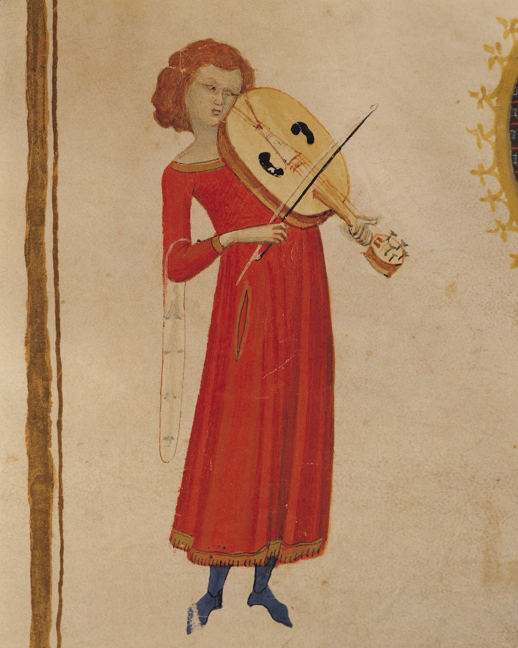 En musiker, fra 'De Musica' av Boethius (480-524) av Italian School