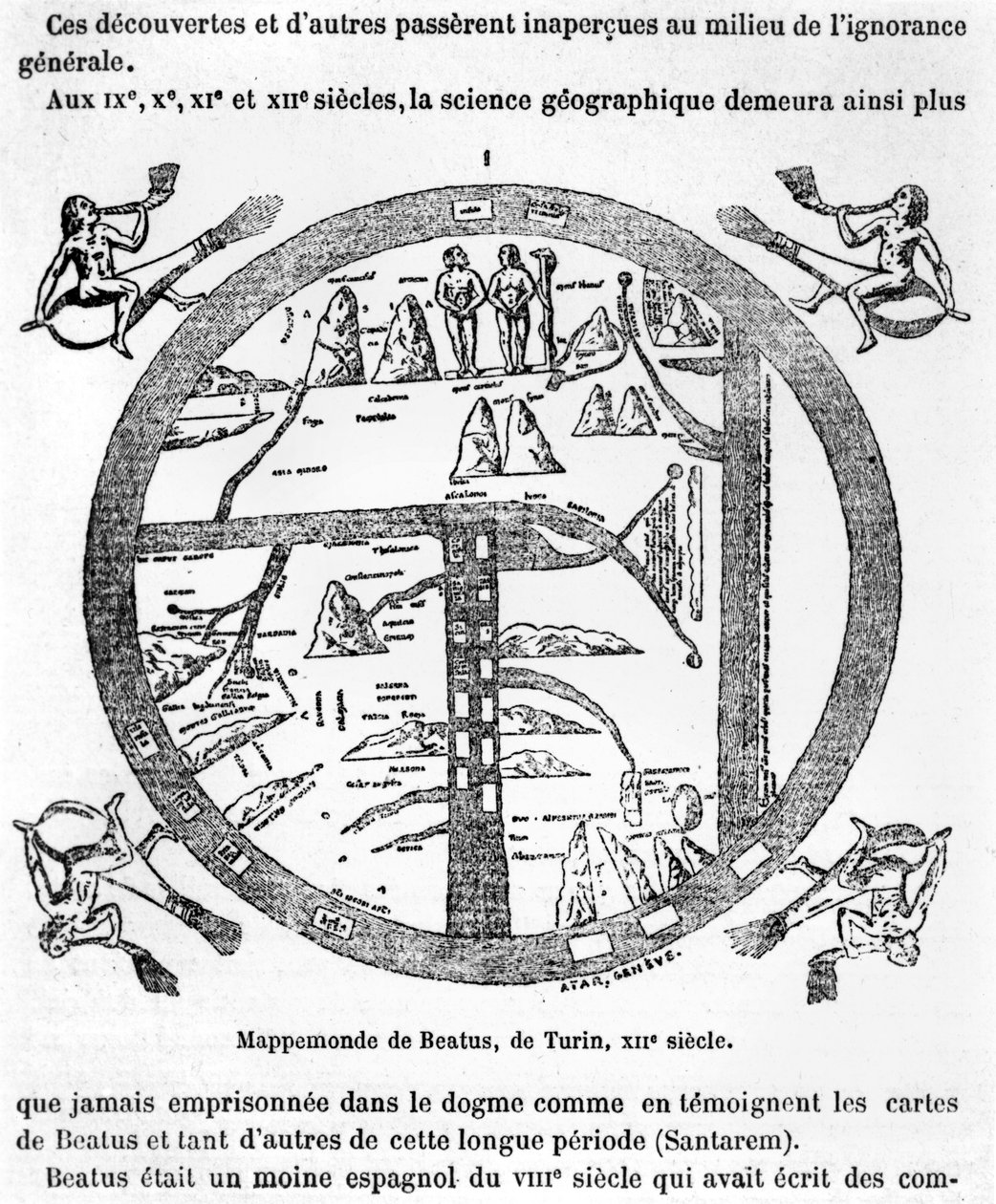 Velsignet er mappamundi av Torino av Italian School