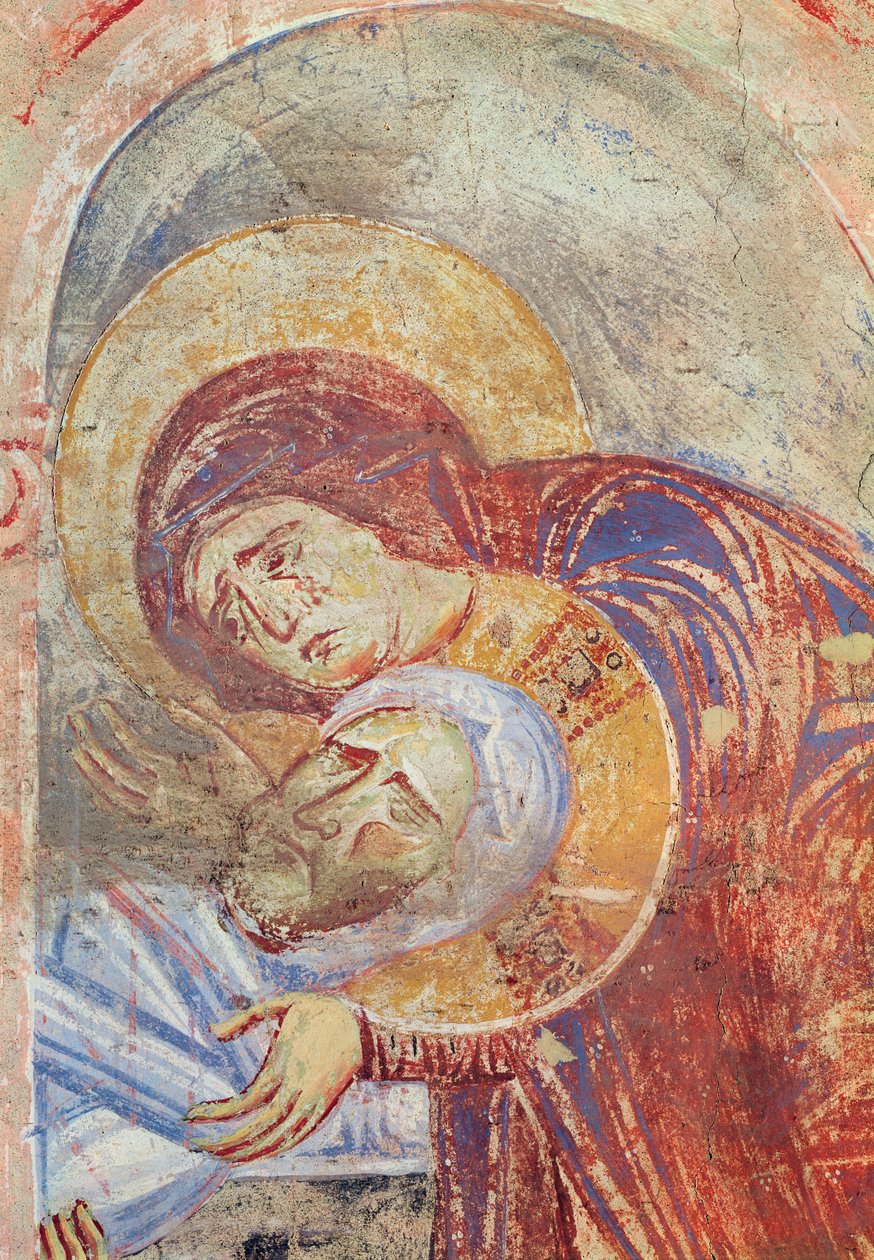 Detalj av deponeringen, ca. 1075-1100 av Italian School