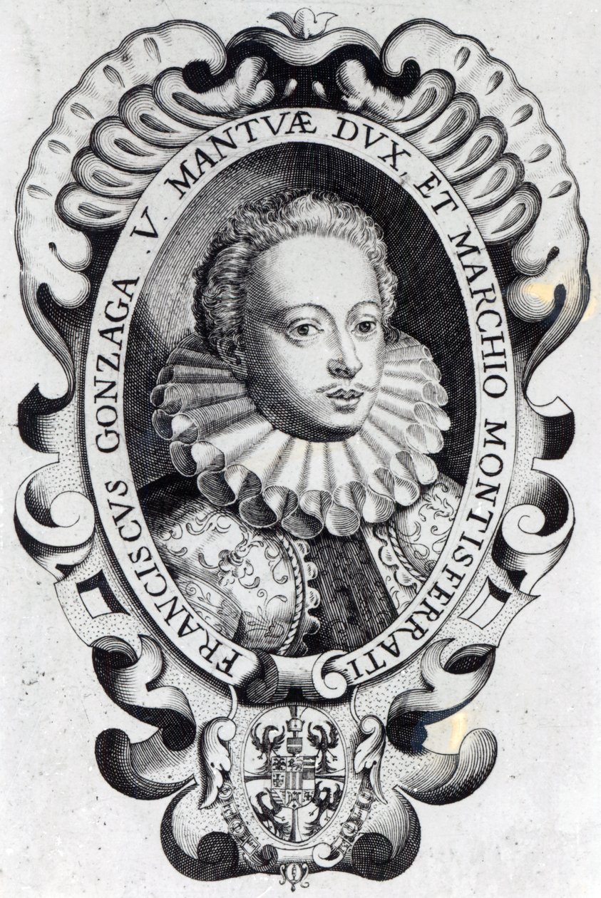 Francesco Gonzaga, hertugen av Mantua og markisen av Montferrat av Italian School