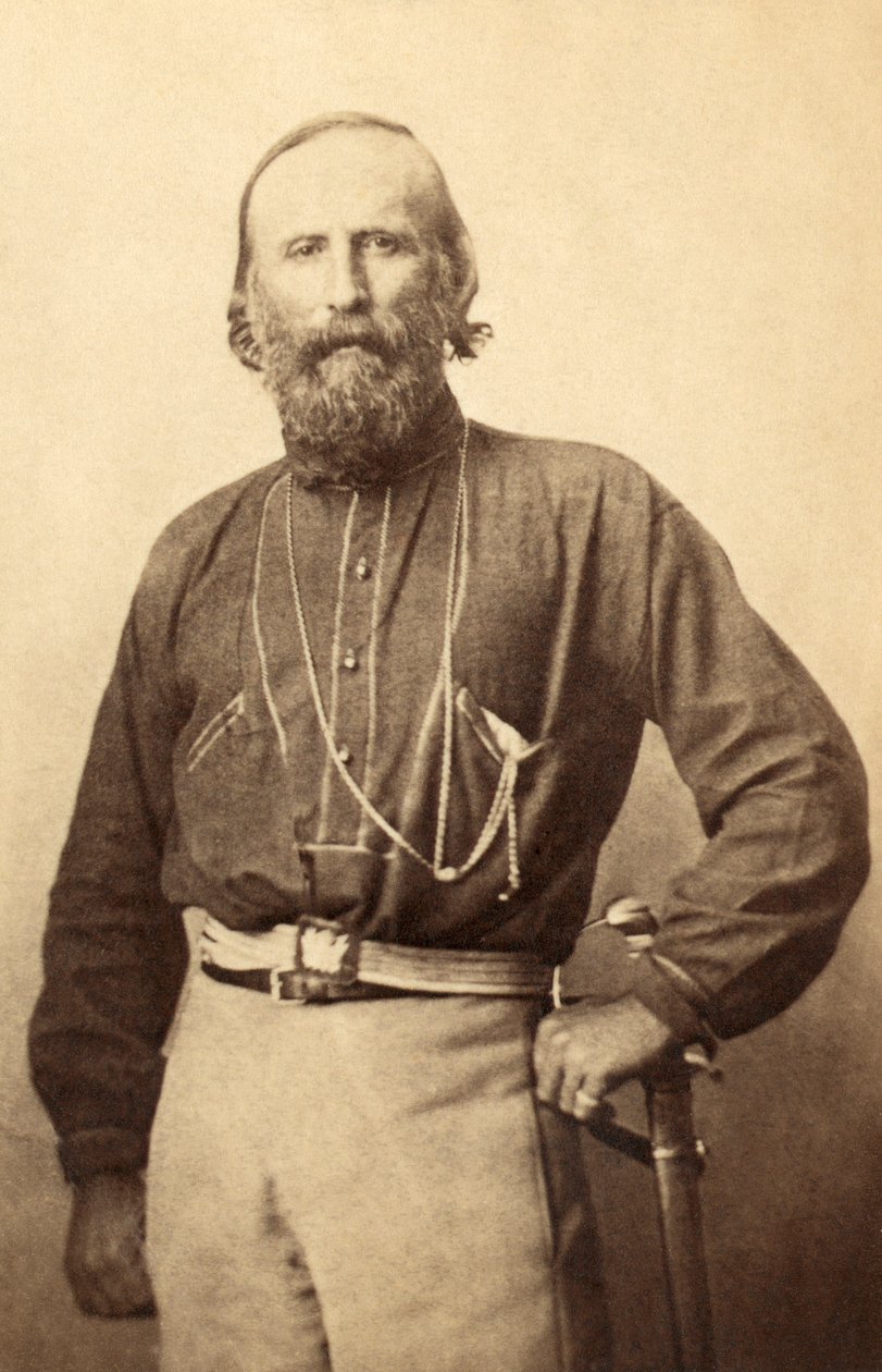 Giuseppe Garibaldi, fra et fotografi fra 1800-tallet av Italian School