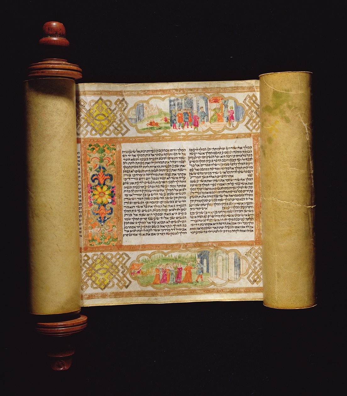 Ms.OR.85 Scroll of Esther, 1781 av Italian School