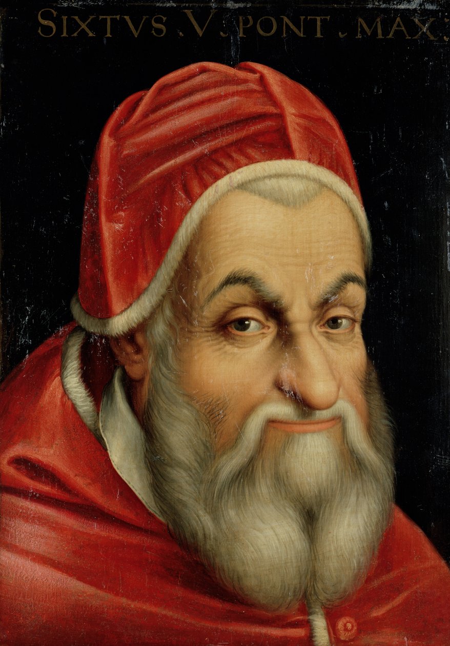 Pave Sixtus V (1520-90) av Italian School