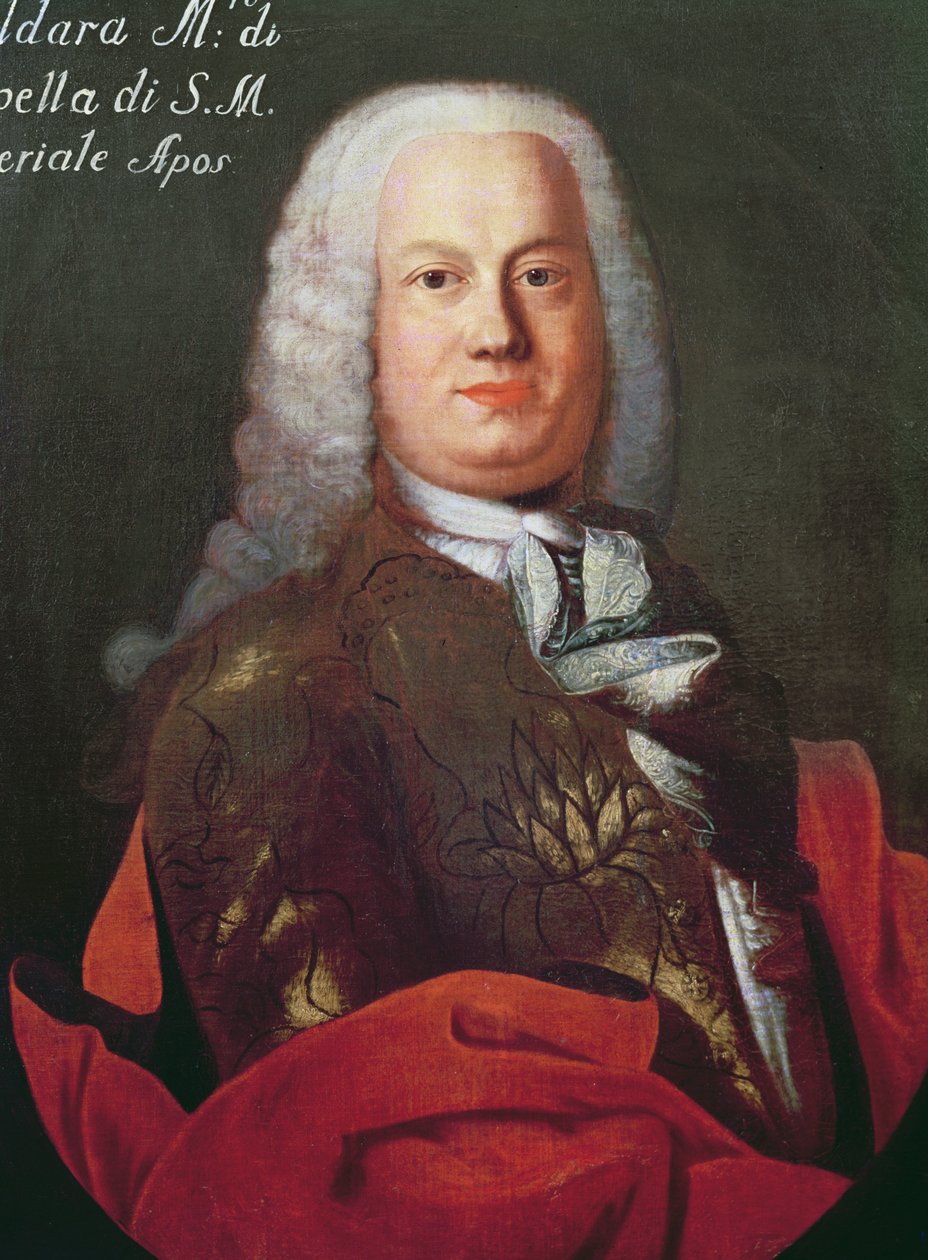 Portrett av Antonio Caldara av Italian School