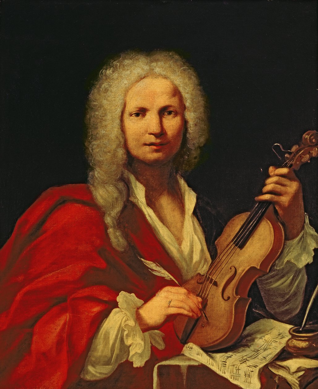 Portrett av Antonio Vivaldi av Italian School