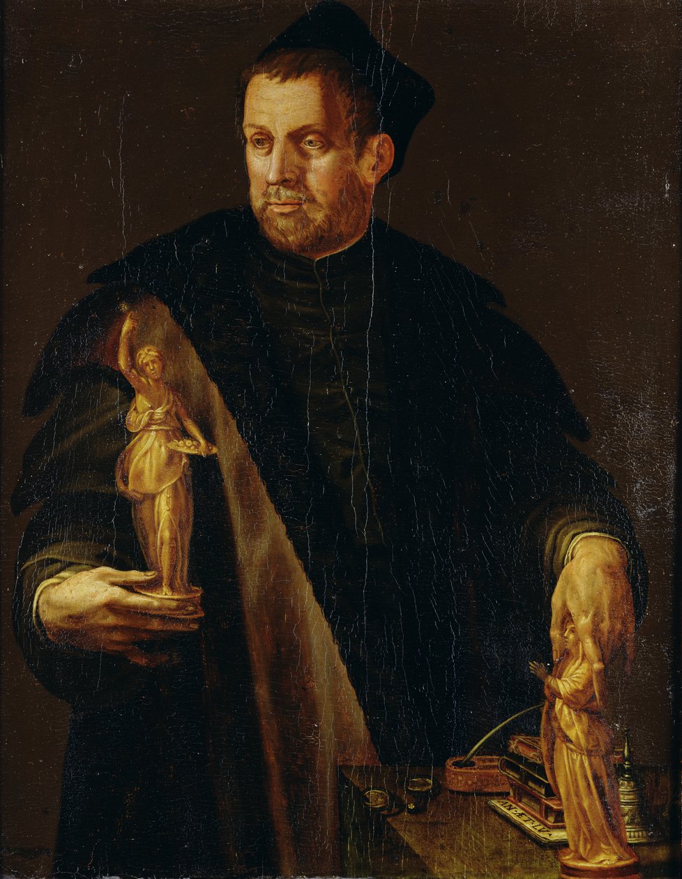 Portrett av den florentinske samleren Vincenzo Borghini av Italian School