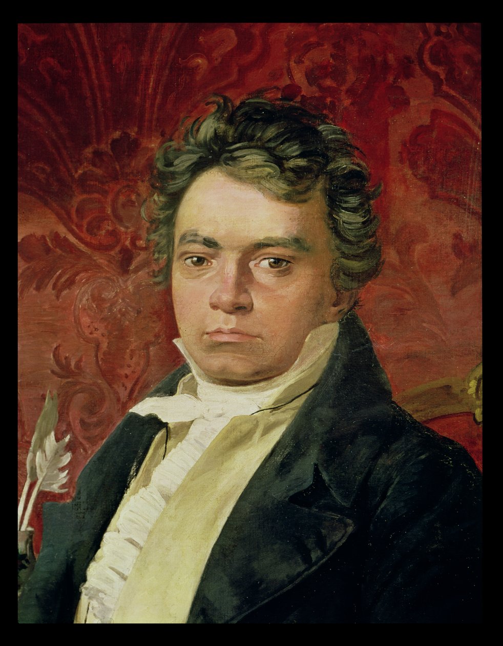 Portrett av Ludwig Van Beethoven (1770-1827) av Italian School