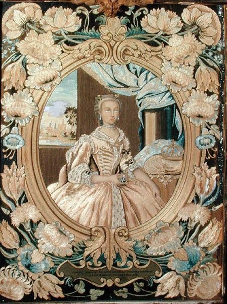 Portrett av Maria Amalia av Sachsen (1724–60) (se 186987) av Italian School