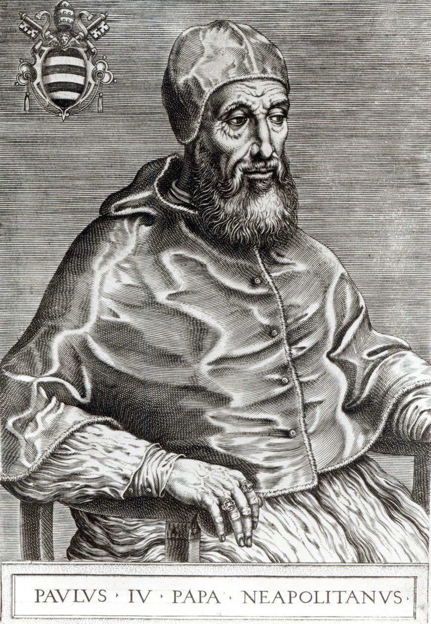 Portrett av pave Pius IV, 1555 av Italian School