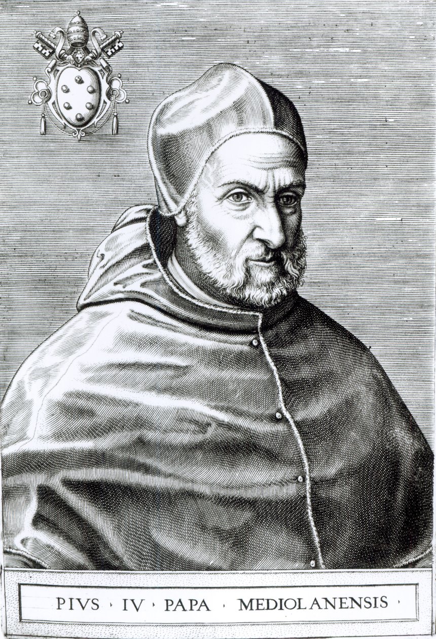 Portrett av pave Pius IV, 1559 av Italian School