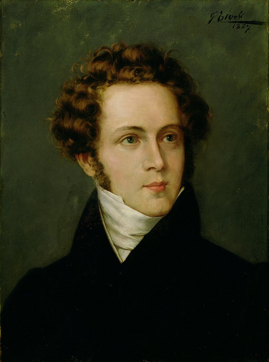 Portrett av Vincenzo Bellini (1801-1835) 1887 av Italian School