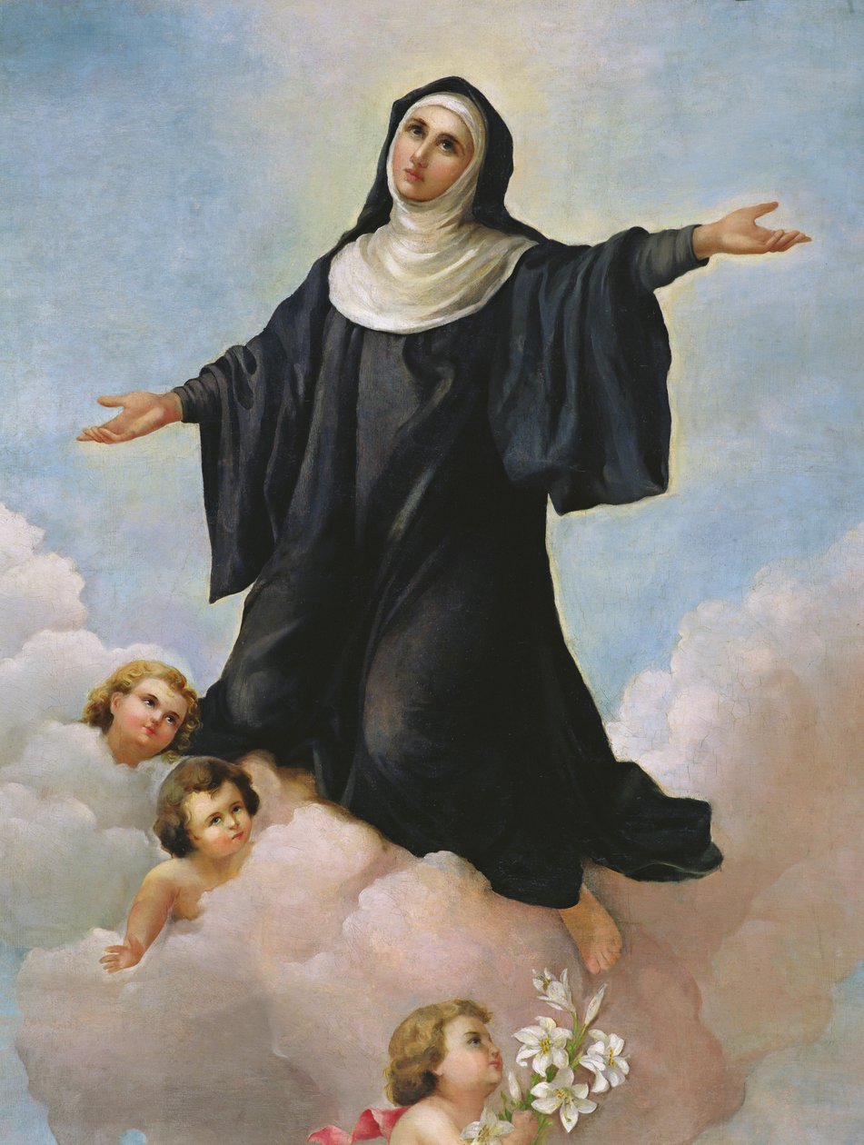 Santa Liberata in Glory, 1899 av Italian School
