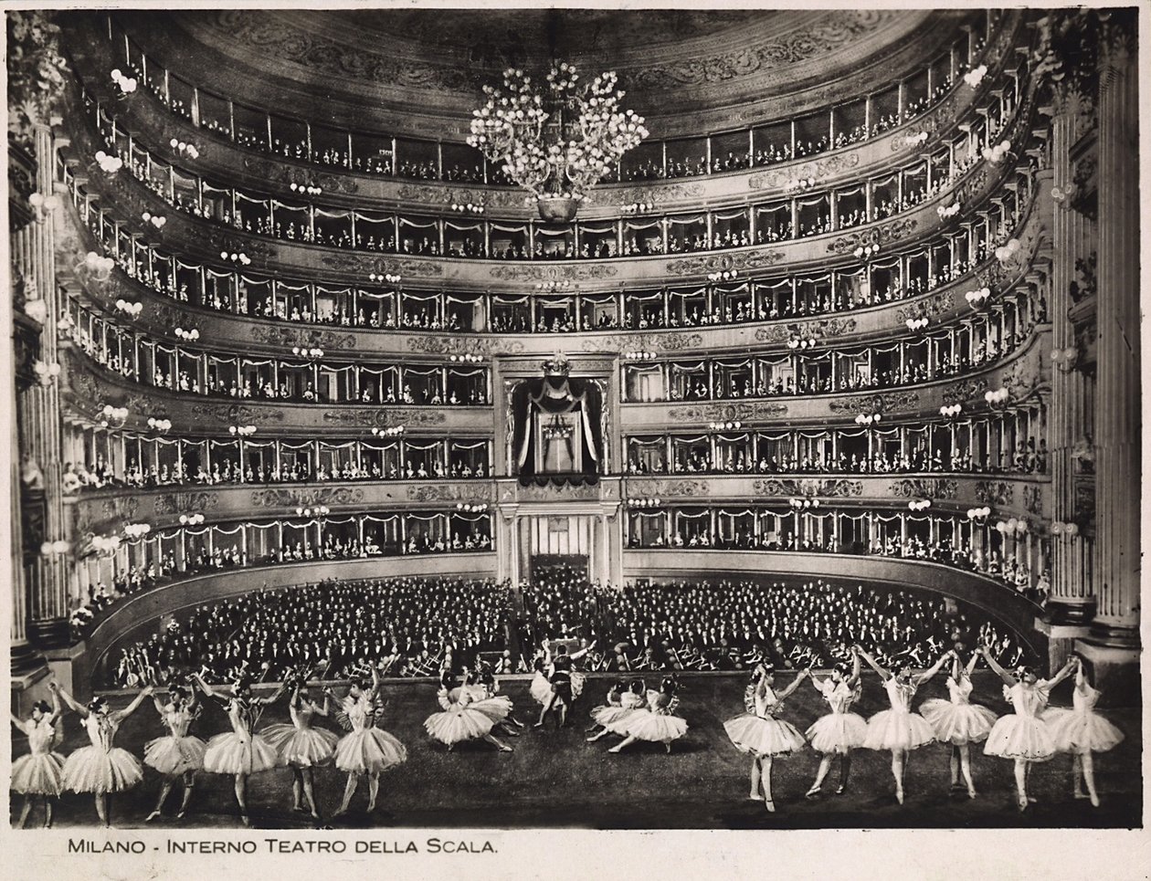 Balletten av Scala i Milano av Italian School