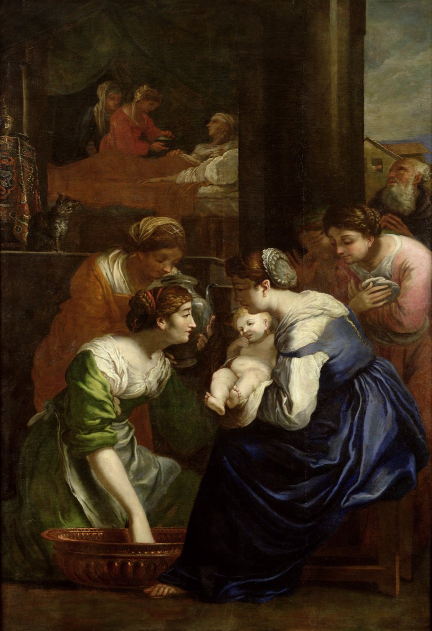 Jomfruens fødsel, ca. 1620 av Italian School