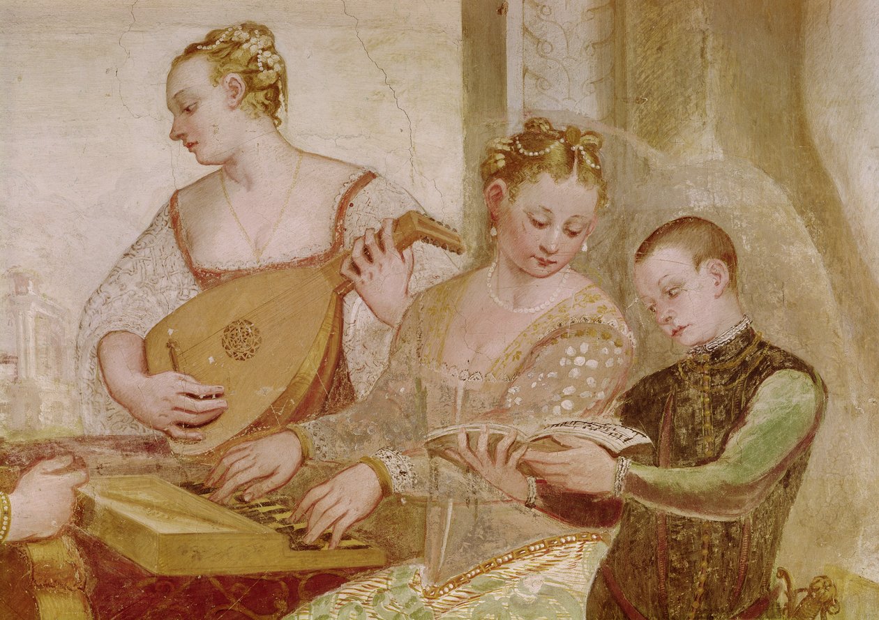 Konserten (detaljer) av Italian School