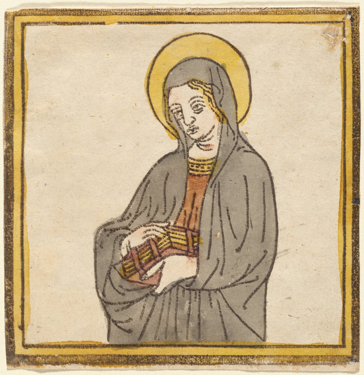 Saint Catherine of Siena, eller Saint Clare of Assisi av Italian 15th Century