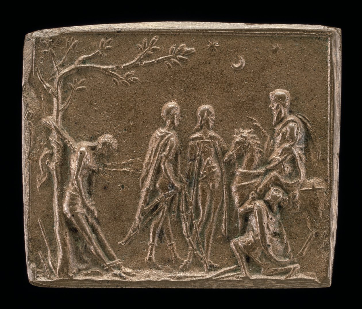 De tre sønnene med sin fars lik av Italian 15th or 16th Century