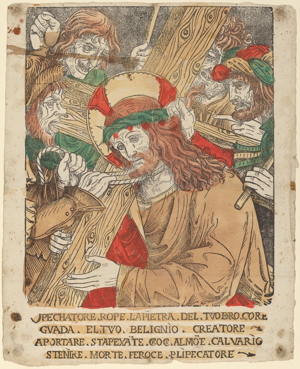 Kristus som bærer korset av Italian 16th Century