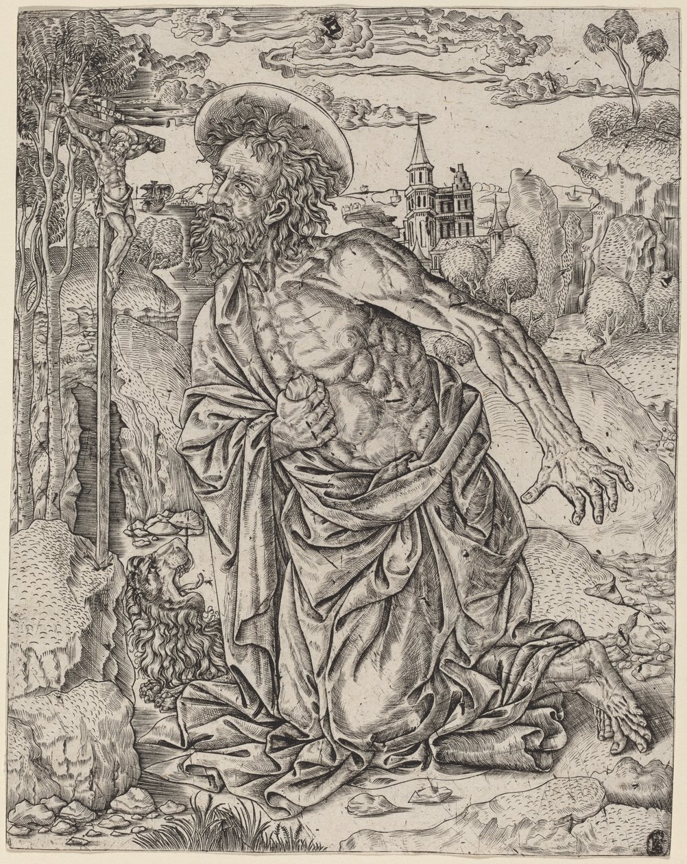 Den hellige Hieronymus i bot av Italian 16th Century