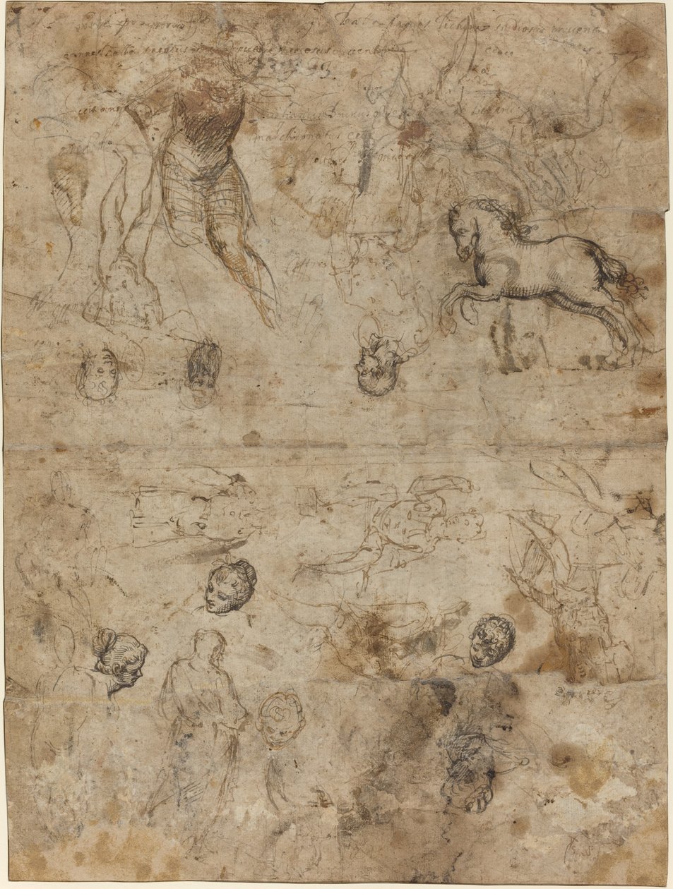 Studieark av Italian 16th Century