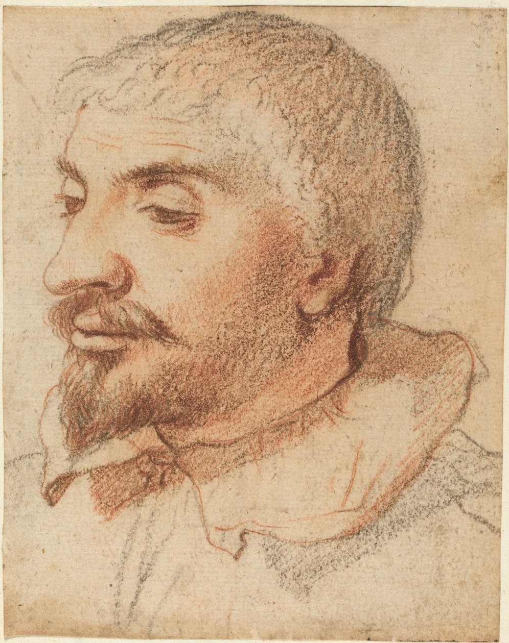Leder av en mann av Italian 17th Century