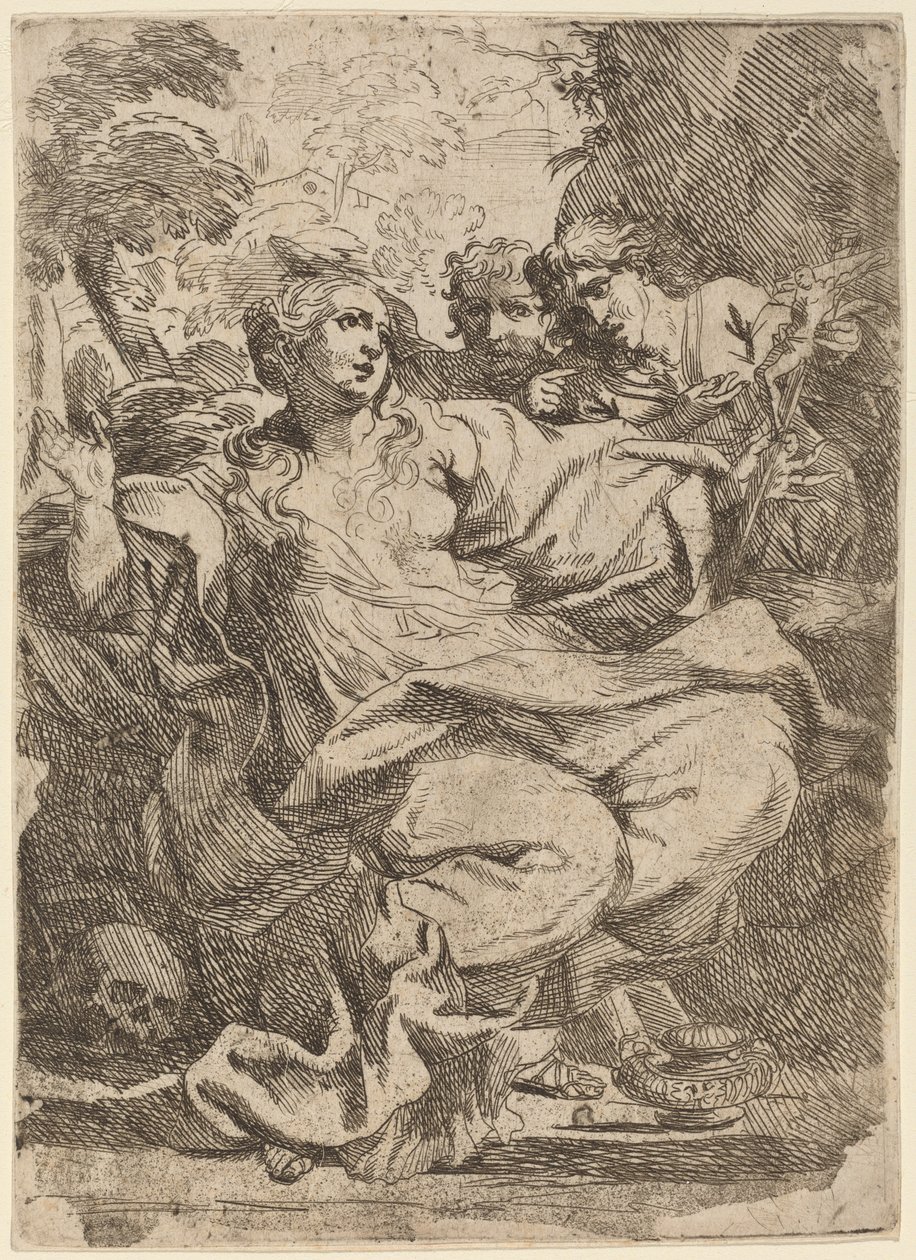 Magdalen av Italian 17th Century