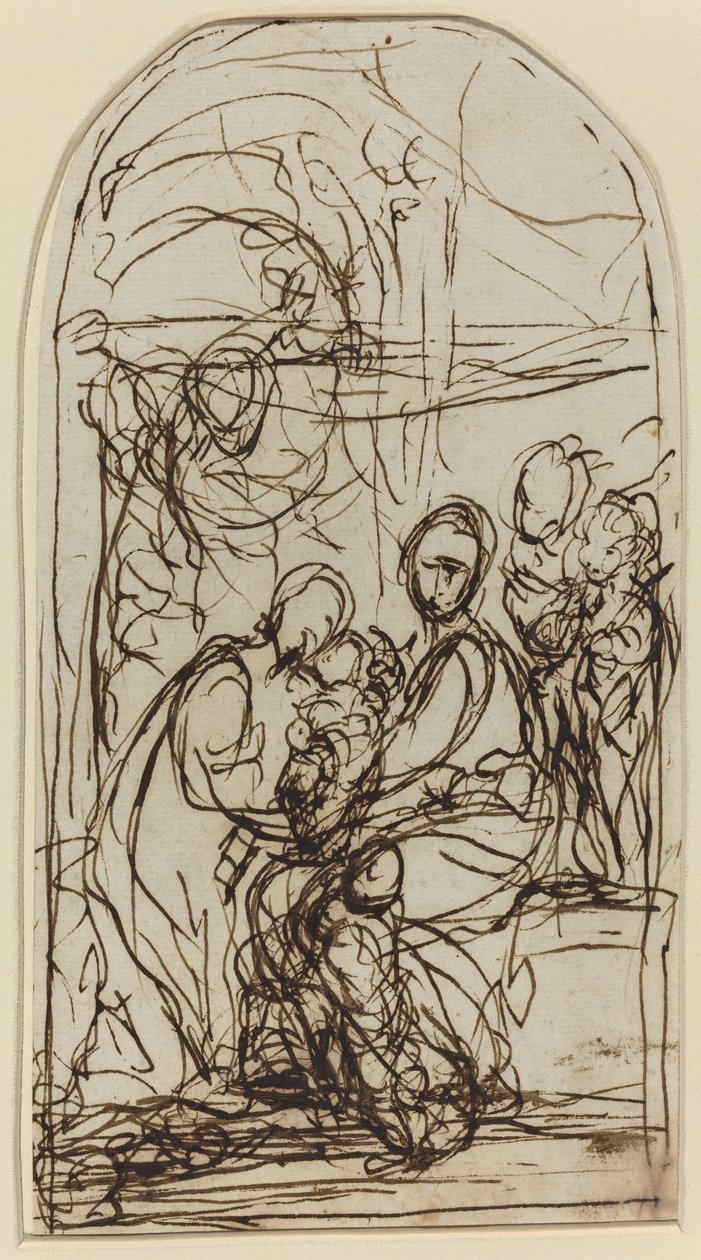 Det mystiske ekteskapet til Saint Catherine? av Italian 17th Century