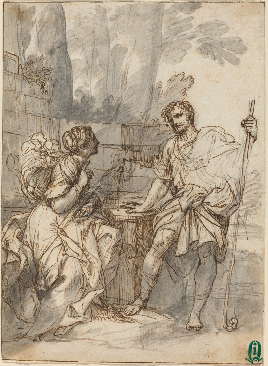 Pastoral scene av Italian 18th Century